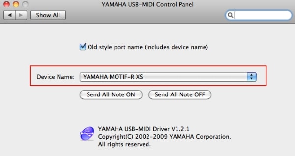 Yamaha Usb Driver Mac